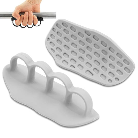 Fitness weightlifting anti-slip grip power machine, finger exercise machine, Blister Protection for Gym and Weightlifting - color: A pair of four grey fingers