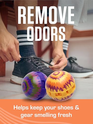 Sneaker Balls Odor-Fighting Shoe Fresheners, Eliminates Unpleasant Smells, Perfect For Sneakers, Gym Bags, Gear Bags, Drawers, Lockers, And More!, Matrix, 6 Pack - color: Matrix (Fresh & Clean), style: 6 Pack