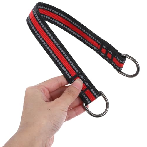 2pcs Heavy-Duty Hammock Straps and Playground Swing Connectors for Outdoor Tree Swing Suspension, Gymnastic Bar Extension and Sandbag Hanging, Red Safety Hanging Straps