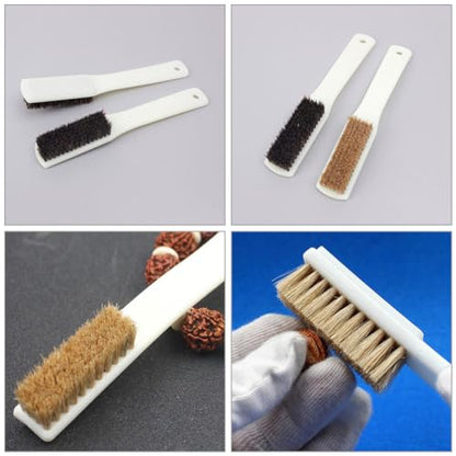 iplusmile 4pcs Rock Climbing Brush Stone Cleaning Tool Boar Hair for Chalk Removal for Sports Climbing and Bouldering and