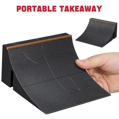 Fingerboard Obstacles Mini Finger Skateboard Ramp Skateboard Park Kit Plastic Obstacle for Finger Skateboarding Training Playtime Coordination Practice 5.51 X 5.51 X 2.75 in