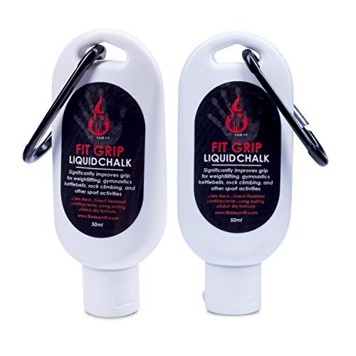 Liquid Chalk for Weight Lifting, Rock Climbing, Cross Training, & Powerlifting, Gym Approved Workout Chalk for Hands & Calluses - size: 50 ml (5 pack)