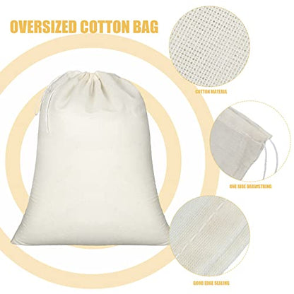 Tatuo 50 Pcs 10 x 12 Inches Muslin Cotton Drawstring Bags Canvas Linen Sachet Bag Reusable Empty Gift Pouch for Party Home Supplies - size: 10 x 12 Inch (Pack of 50)