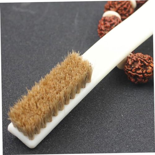 Zerodeko 16pcs Bouldering Brush Sturdy Handle for Rock Cleaning Walnut Stone Cleaning Tool Coarse Wild Boar Bristles for Climbing Holds and Chalk Removal
