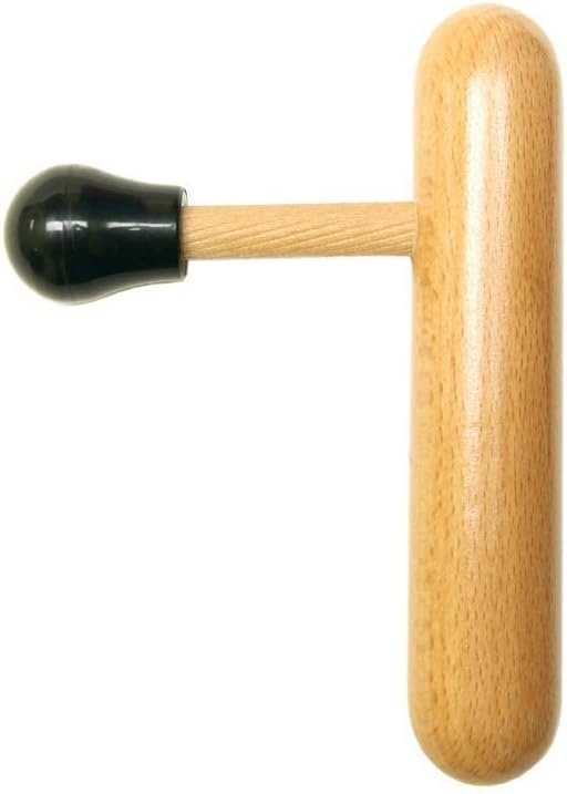 Massage Wooden Thumb Saver for Trigger Point, Deep Tissue T Shape Press Bar Wood