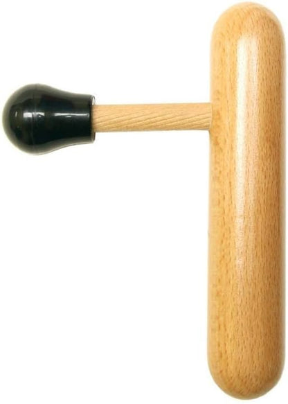 Massage Wooden Thumb Saver for Trigger Point, Deep Tissue T Shape Press Bar Wood