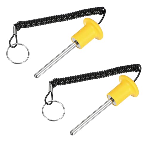 Gym Pin Weight Stack Pin Strength Training Lifting Equipment Replacement with Pull Rope Fitting for Home Gym - color: Yellow, size: 0.3 x 3.1 Inch
