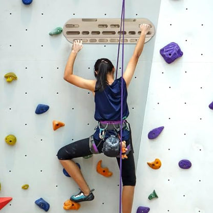 PUCHEN Climbing Board, Portable Rock Climbing Training Hangboard, Climbing Board for Doorway, Finger Grip Strengthener Trainer with Edges and Pockets, Includes Finger File