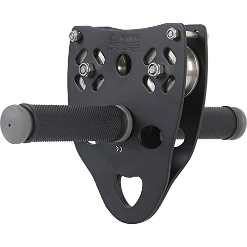 Pulleys Professional Rock Climbing Mountaineering Cable Rope Pulley with Handle Grip