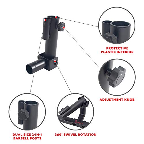 Sunny Health & Fitness Power Cage Squat Rack Attachments for Home Gym | Strength Training, Expanded Workout Variety, Durable Construction, Secure Fit, Quick Installation, Versatile Exercise Support - style: Landmine