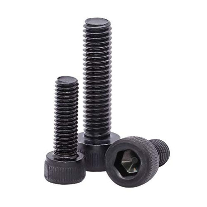 1/4-20 x 1/2" Socket Head Cap Screws Bolts, 12.9 Grade Alloy Steel, Black Oxide Finish, Allen Hex Drive, Full Thread, 50 PCS - size: 1/4-20 x 1/2"