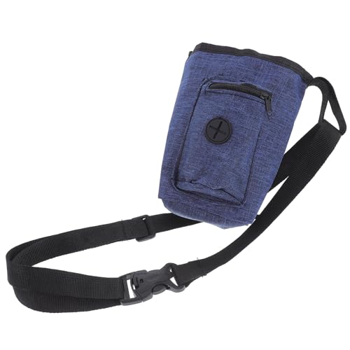 Homoyoyo Chalk Bag for Rock Climbing and Bouldering with Zippered Storage Pocket, Non-Slip Climbing Chalk Holder, Navy Blue Outdoor Mountaineering Gear Accessory