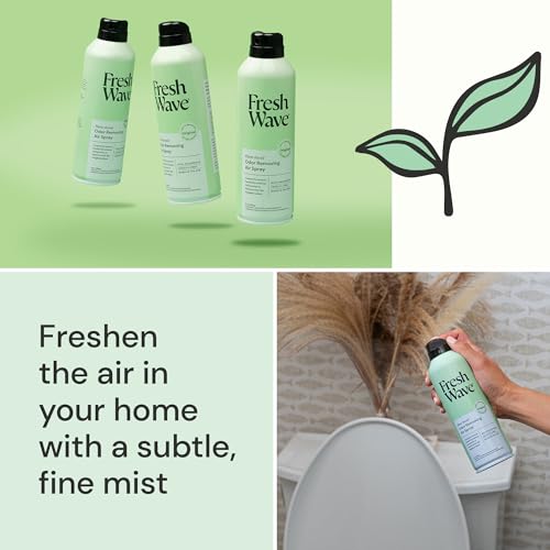 Fresh Wave Original Air Freshener Spray, 8 oz, 2-Pack Room Odor Eliminator | Non-aerosol fine mist, Plant oil formula, Paraben- and phthalate-free, Bathroom and pet area safe, Fabric and furniture use - size: 8 Ounce (Pack of 2)