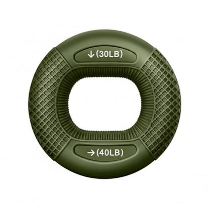 Adjustable Hand Grip Strengthener with TPE Handles for Forearm, Finger & Wrist Training - Portable Fitness Tool - color: Green
