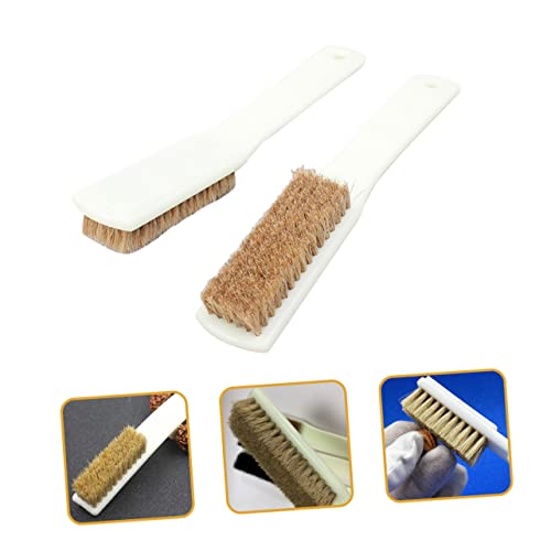 IMIKEYA 2pcs Bouldering Brush for Rock Climbing Stone Cleaning Brush Boar Bristles Handle Climbing Supplies Tool
