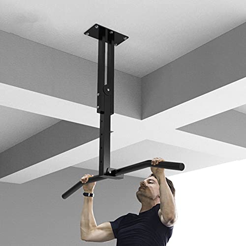 Pull-Up Bars Wall-Mounted Chin Up Bar, Height-Adjustable Ceiling Horizontal Bar, Upper Body Muscle Exercise Suspension Bar, Safe and Stable, Load 300kg