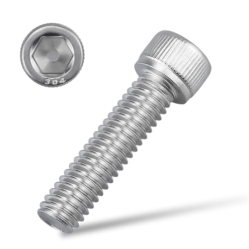 3/8-16 x 1-1/2" Socket Head Cap Screw Bolt, 304 Stainless Steel 18-8, Allen Hex Drive, Coarse Thread UNC, 10 PCS - size: 3/8-16 x 1-1/2"