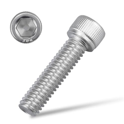 3/8-16 x 1-1/4" Socket Head Cap Screw Bolt, 304 Stainless Steel 18-8, Allen Hex Drive, Coarse Thread UNC, 10 PCS - size: 3/8-16 x 1-1/4"
