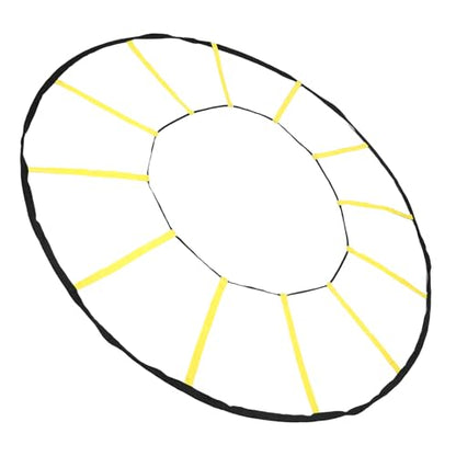Goshyda Agility Enhancing Circular Training Ladder with 12 Rungs for Soccer Basketball, Durable Nylon Material, Indoor & Outdoor Use