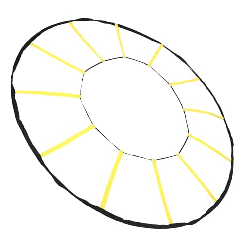 HURRISE Circular Agility Training Ladder 12 Rungs Nylon Speed & Agility Trainer – Enhance Athletic Performance for Soccer & Basketball – Portable & Durable for IndoorOutdoor Use