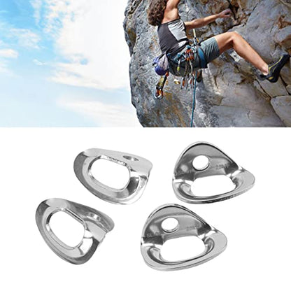 4 Pair Climbing Hanger, Stainless Steel High Load Carrying Capacity Climbing Anchor Hanger Bolt, Climbing Holds Anchor Set for Rock Climbing and Home Gyms