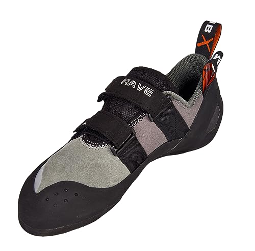 Climb X Rave Strap Climbing Shoe - color: Granite Grey, size: 7.5