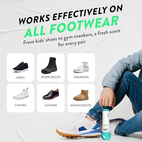 Endees UpFresh 360° Shoe Deodorizer Spray - Foot Odor Eliminator Shoe Spray for Smelly Shoes, Feet, Sneakers, Boots, Athletes Gym Bags, Stinky Smell Elimination Deodorant, Travel Size 3.38 Fl Oz - size: 3.38 Ounce