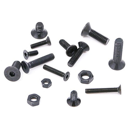 Hilitchi 460-Pcs M3 M4 M5 Hex Socket Flat Head Countersunk Bolts Screw Nut Assortment Kit - 10.9 Grade Alloy Steel - color: Flat Head Hex Socket