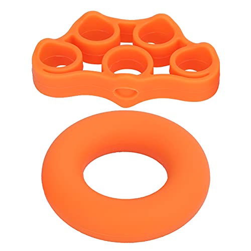 RiToEasysports Finger Trainer Hand Strengthener Finger Exercise Stretcher Exerciser Band Silicone Washable for Wrist Flexibility Hand Strength Guitarist Musician