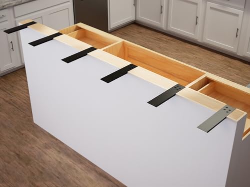 The Original Granite Bracket Countertop Support L-Bracket (American Made Steel, 06 Inches) 1 Count, Hardware Included by Original Granite Bracket - size: 6 Inches, style: A36 Cold Roll Steel