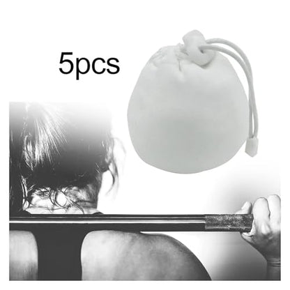 10 Pcs Chalk Ball Bag Anti Slip Drawstring For Deadlifting Fitness Gymnastics Bouldering Training Weightlifting Rock Climb