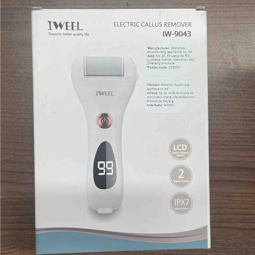 Callus Remover for Feet Shaver Rechargeable Electric Foot File Pedicure Tools for Feet Professional Callous Shaver Waterproof Pedicure kit for Cracked Heels and Dead Skin | Electronic Foot Scrubber Pedicure Tools, Waterproof Pedicure kit for Cracked Heels