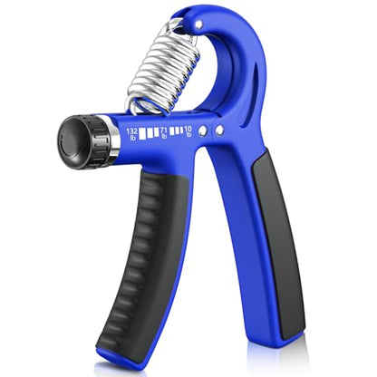 FitBeast Grip Strengthener Forearm Strengthener, Adjustable Hand Grip Strengthener for Strength Training & Rehabilitation, 10-132 lbs Resistance, Ideal for Athletes and Physical Therapy (1 Piece) - color: Dark Blue