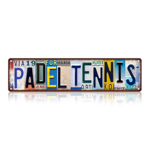 Vintage Sport Street Sign Padel Tennis Wall Decor Metal Tin Signs | for Bar Home Bedroom Garage - color: St-K-06