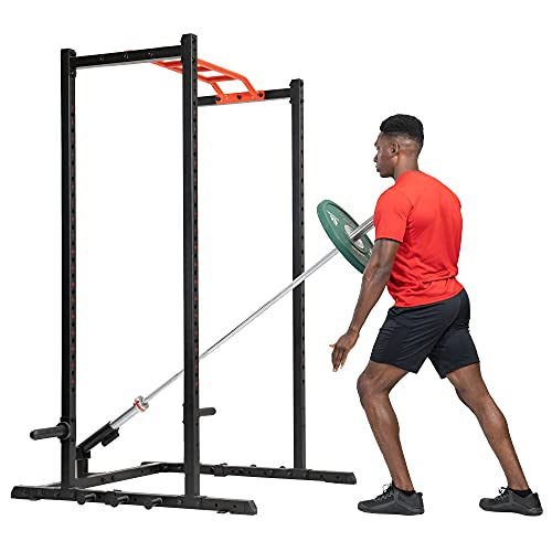 Sunny Health & Fitness Power Cage Squat Rack Attachments for Home Gym | Strength Training, Expanded Workout Variety, Durable Construction, Secure Fit, Quick Installation, Versatile Exercise Support - style: Landmine