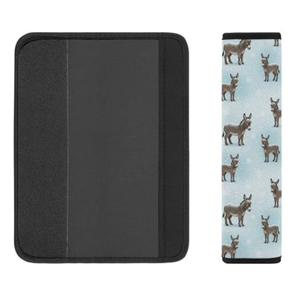 2PCS Breathable Seat Belt Cover for Adults and Children, Most Cars, Donkey Snow Shoulder Harness Cover, Shock Absorption - color: Pattern 889