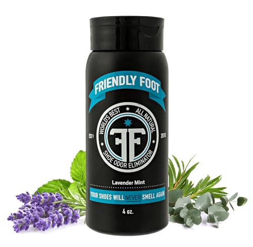 Powder - Natural Foot and Shoe Deodorizer Powder Extra Strength - Travel Size Shoe Freshener & Foot Deodorant for Smelly & Sweaty Feet - Lavender and Mint Scented Shoe Odor Eliminator