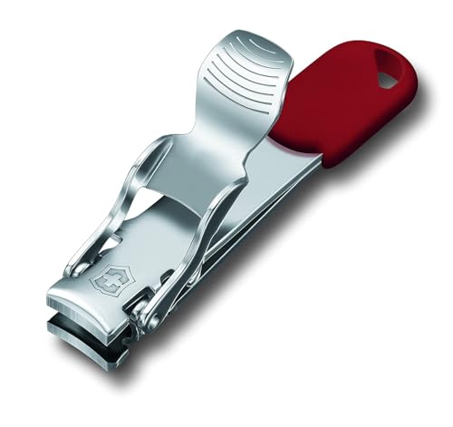 Victorinox Unisex Nail Clipper SS Red Lanyard Hole Blister, Standard | nail clipper for travel swiss made nail clipper for precise nailcare