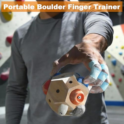 2 PCS Boulder Block,RockClimbing Ball for Finger Strength Training | Handcrafted Boulder Block for Climbers,Strength & Precision Tool, Gifts for Rock Climbers