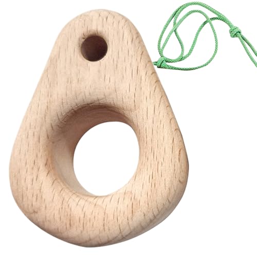 Hangboard Rock Climbing Multi-Depth Grip Pockets Finger Strength | Small Climbing Grip Trainer Board Wood Texture for Home Gym Travel - size: 78mm