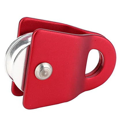 Metal Climbing Pulley Side Swing for Rock Climbing RED 2000KG