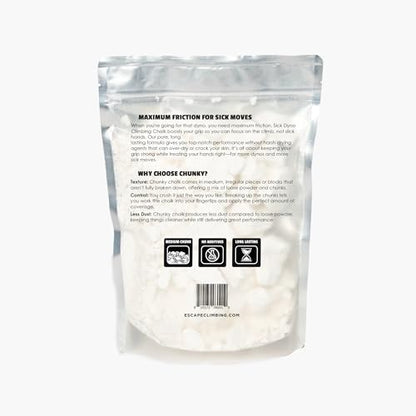 Sick Dyno® Escape Climbing Chunky Nuggets Climbing Chalk 200g | Premium Loose Bulk Climbing Chalk | 100% Pure Magnisum Carbonate Optimized for Rock Climbing | Vegan