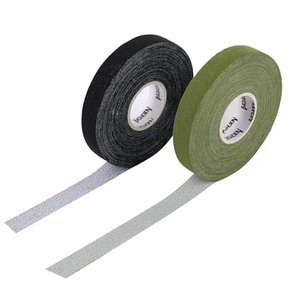 Bighorn Athletics Finger Tape, 0.5-Inch x 45-Feet, 8 Rolls, Military Green/Black - color: Military Green & Black, size: 0.5-Inch