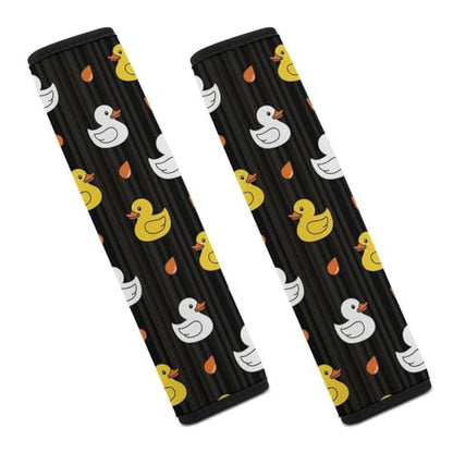 Soft Padded Seat Belt Shoulder Pad for Elderly Support, Stroller Pushchair High Chair, 2 Pack Yellow White Cute Rubber Duck Shoulder Harness Cover Neck and Shoulder Support - color: Pattern 1258