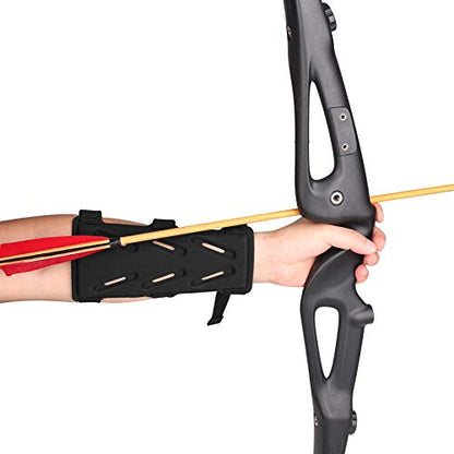 Archery Lightweight Finger Tab Gloves & Arm Guard Adjustable Arm Protector for Hunting Target Shooting Accessory Recurve Bow Compound Bow - size: Medium