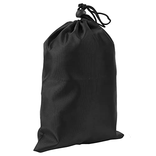 YUYTE Black Drawstring Carry Bag, Durable Polyester Pouch for Skipping Rope Storage, with Design, Lightweight and Easy to Carry