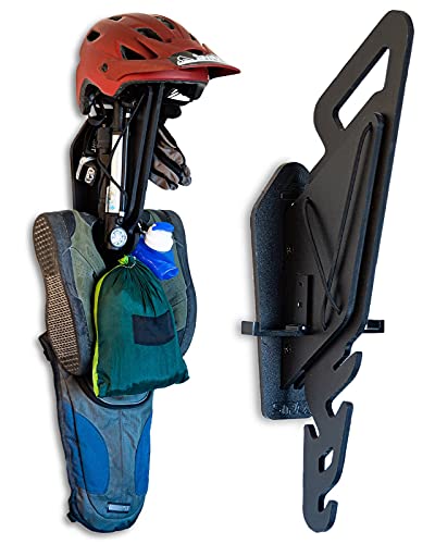 Garage Sports Equipment Organizer MADE IN USA | Multipurpose Equipment Home Storage | Vertical Drying Helmet Rack | Wall Mounted Organization Hanger | for Bike, Motorcycle, Ski, Snowboard, Camping Gear
