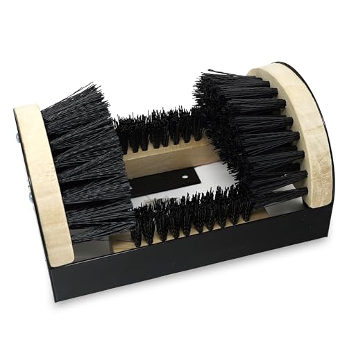 Bickmore Boot Scrubber, Mountable Shoe Brush & Scraper | Mountable indoor/outdoor brush scrapes dirt off boots, shoes and sneakers.
