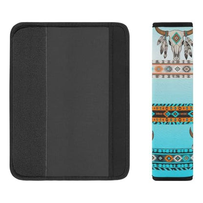 2PCS Native American Southwestern Aztec Western Car Seat Belt Pad Universal Soft and Comfortable Harness Pads Strap for Kids, Car Seats Pushchair Strollers High Chair Pushchair - color: Pattern 592