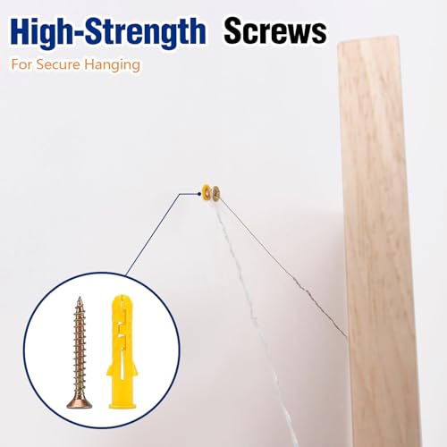 312Pcs Drywall Anchors Screws Kit,11 Sizes with Bit for Wall Mount
